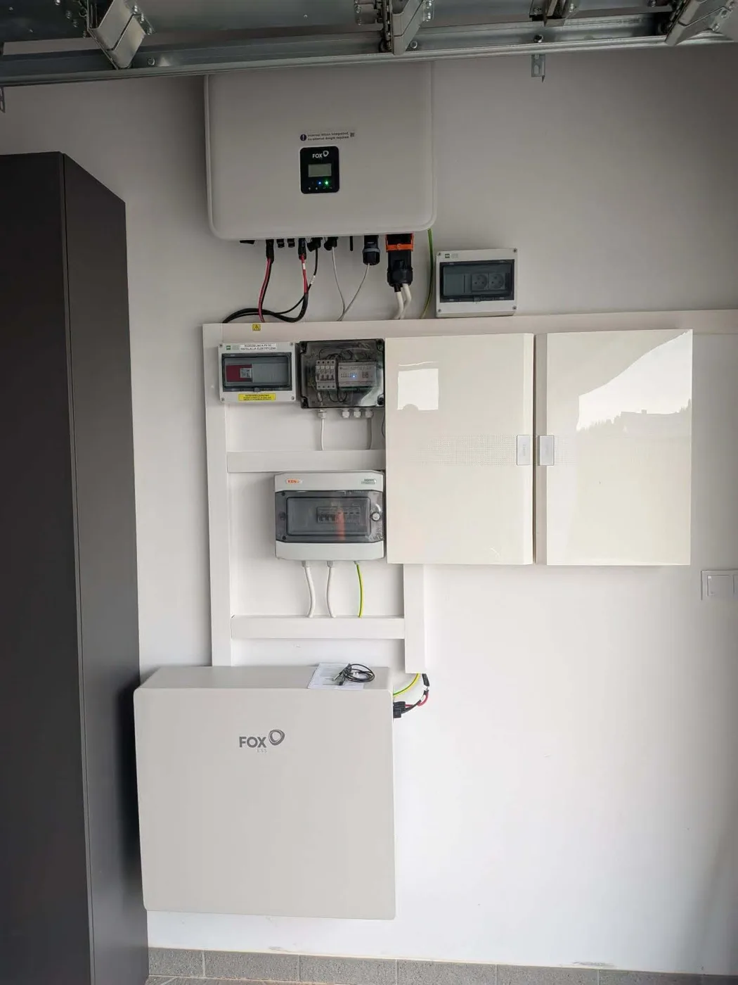 Magazyn energii FoxESS 11,52 kWh zamontowany przez NEXBE, Olszyna